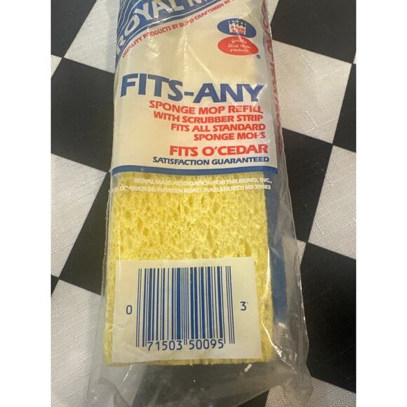 Royal Maid sponge mop refill standard sponge mops vintage housecleaing - Picture 3 of 3